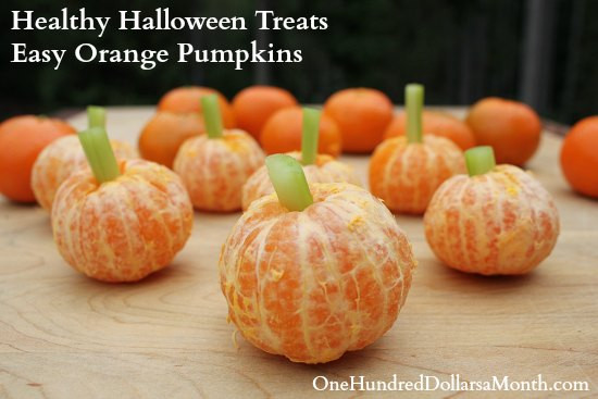 Healthy Halloween Snacks For Kids
 Healthy Halloween Treats Easy Orange Pumpkins e