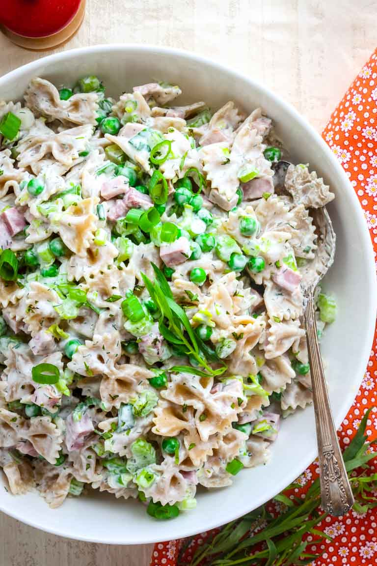 Healthy Ham Recipes
 healthy greek yogurt pasta salad with ham and peas