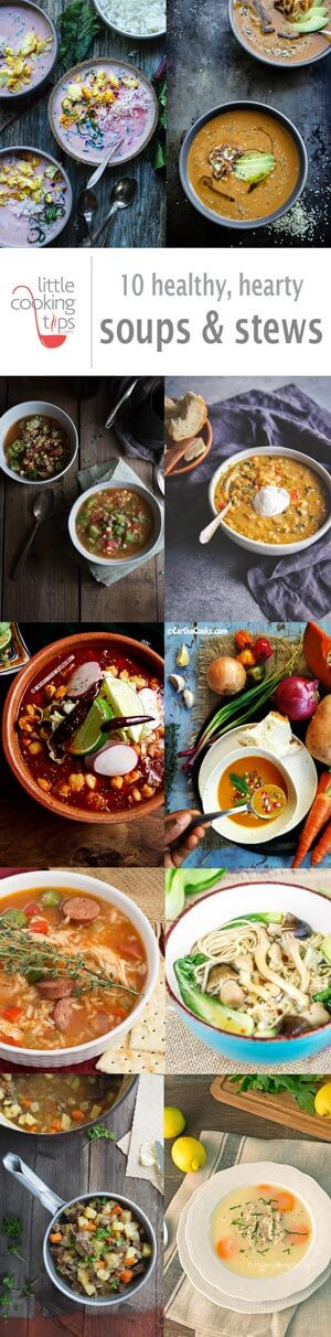 Healthy Hearty Soups
 10 healthy hearty soups & stews