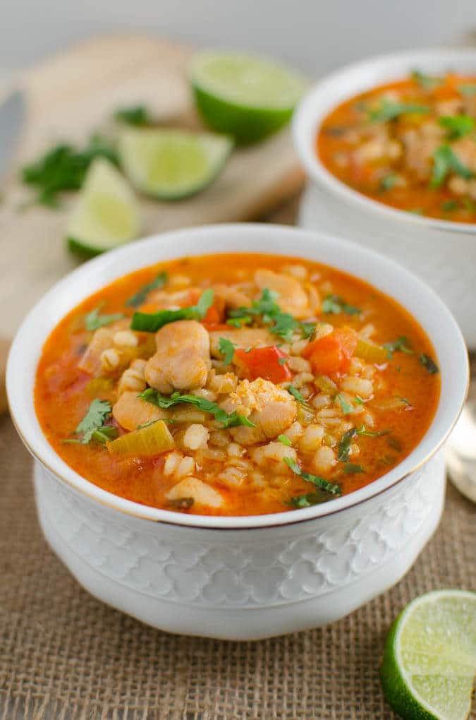 Healthy Hearty Soups
 Hearty Healthy Chicken and Barley soup