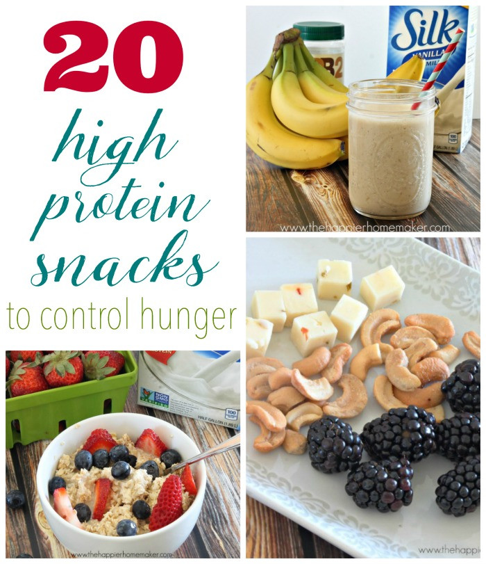 Healthy High Protein Snacks
 20 High Protein Snacks to Control Hunger
