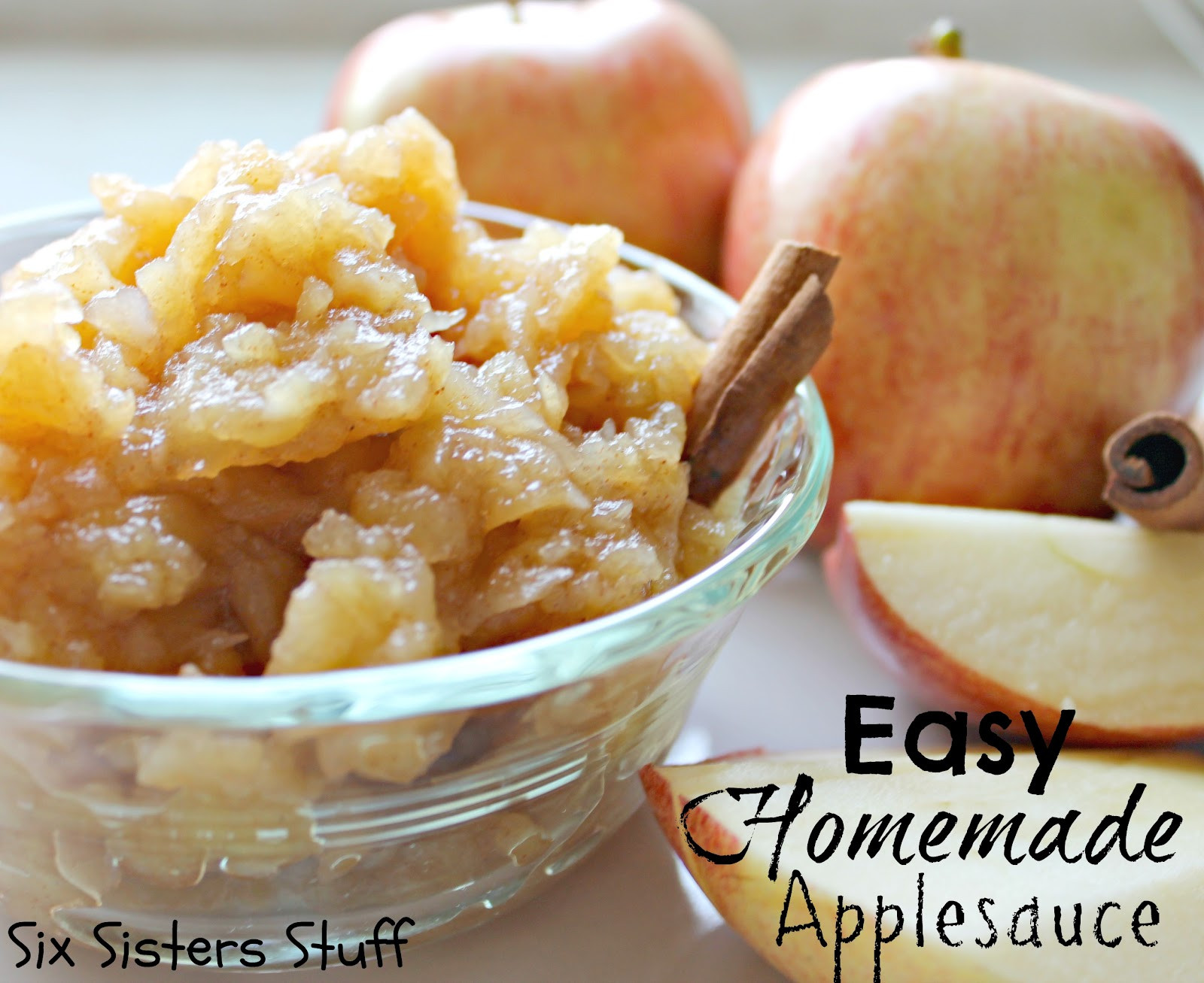 Healthy Homemade Applesauce
 Healthy Meals Monday Easy Homemade Applesauce
