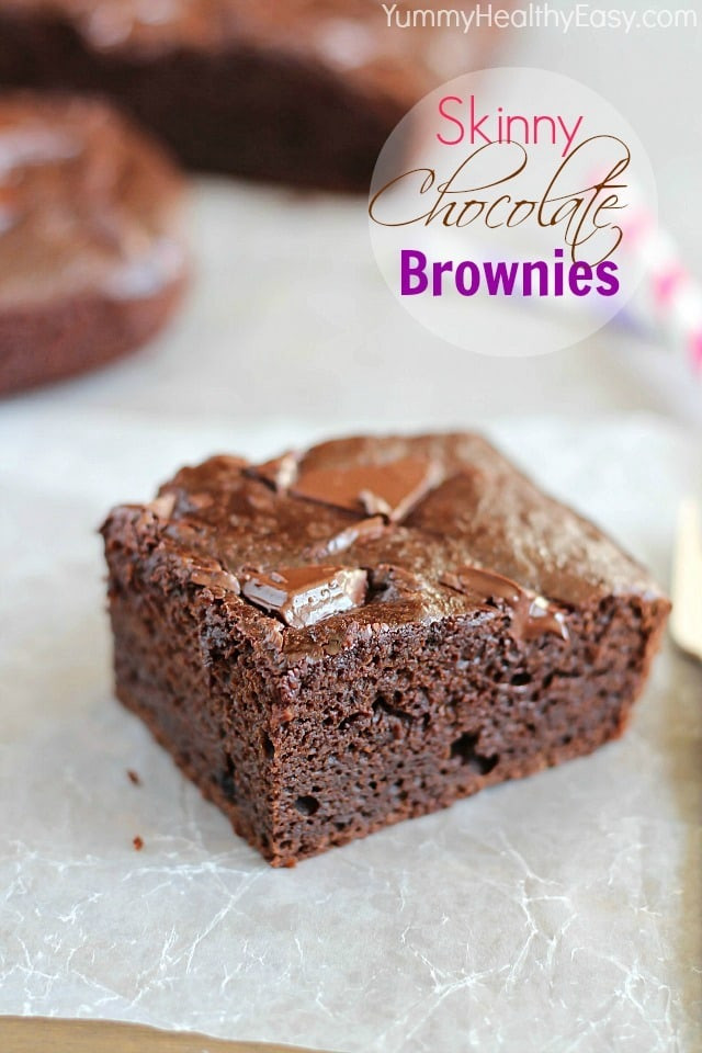 Healthy Homemade Brownies
 Skinny Chocolate Brownies Yummy Healthy Easy