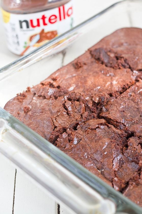 Healthy Homemade Brownies
 Easy Nutella Brownies not healthy not homemade yes gluten