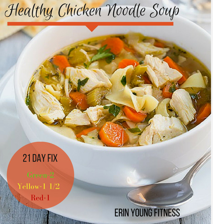 Healthy Homemade Chicken Noodle Soup
 Healthy Chicken Noodle Soup Erin Young Fitness