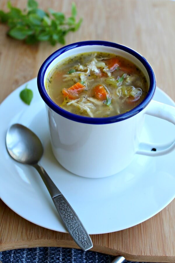 Healthy Homemade Chicken Soup
 Healthy Homemade Celery Carrot Chicken Soup