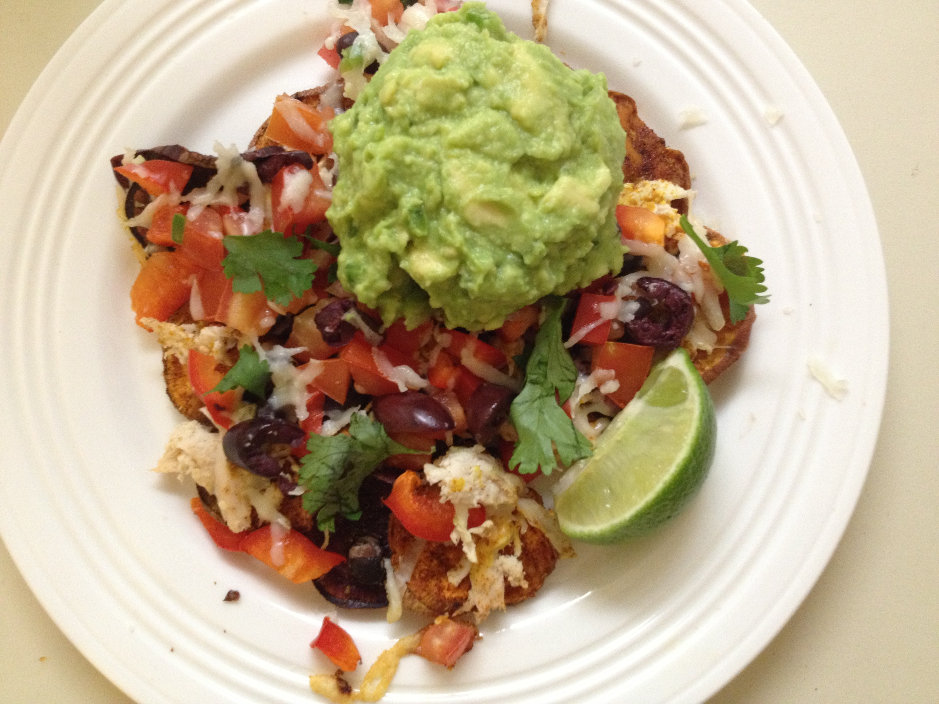 Healthy Homemade Guacamole
 Healthy Loaded Sweet Potato Nachos & Homemade Guacamole