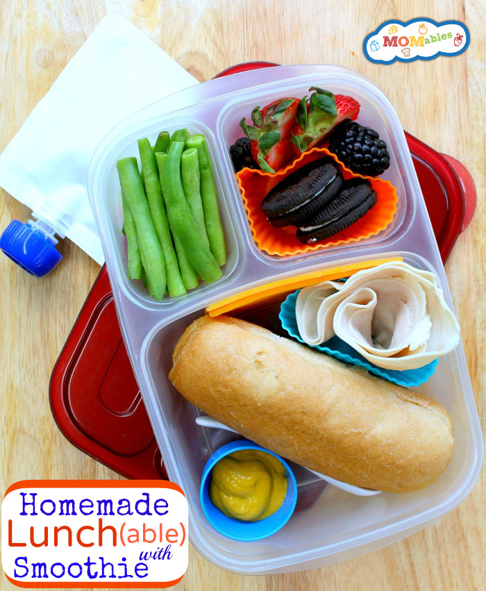 Healthy Homemade Lunches
 Healthy Homemade Lunch ables with smoothie