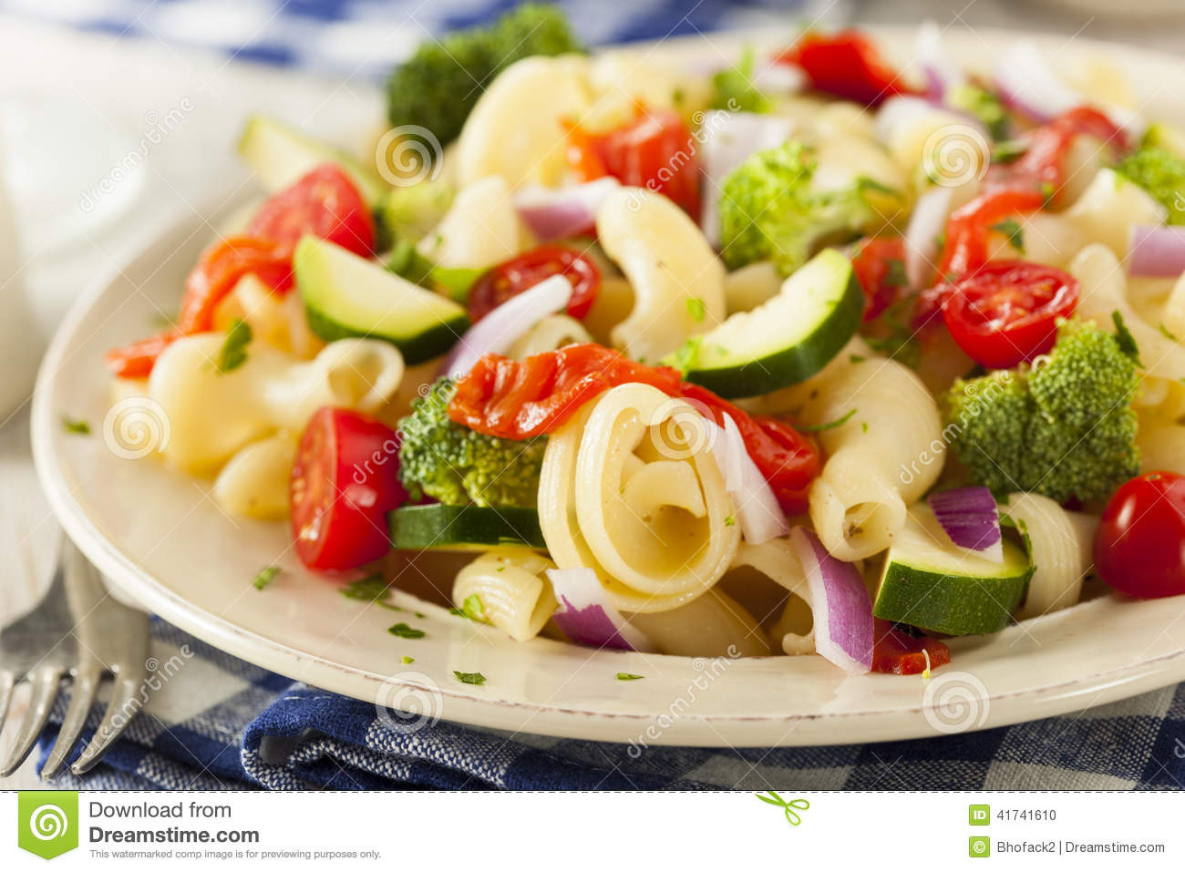 Healthy Homemade Pasta
 Healthy Homemade Pasta Salad Stock Image