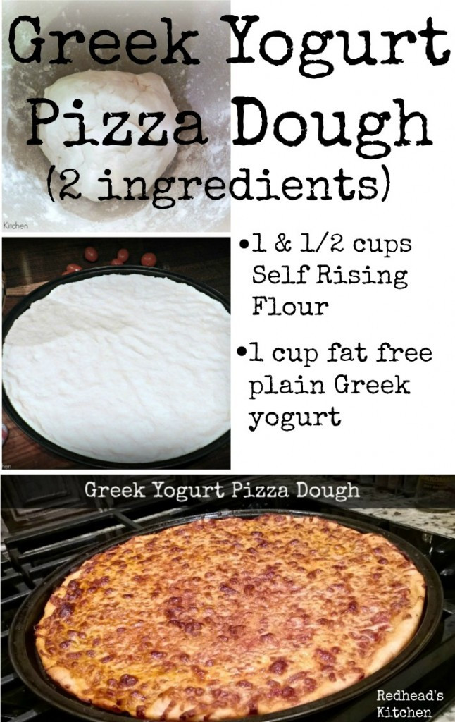Healthy Homemade Pizza Dough
 Greek Yogurt Pizza Dough Redhead Can Decorate