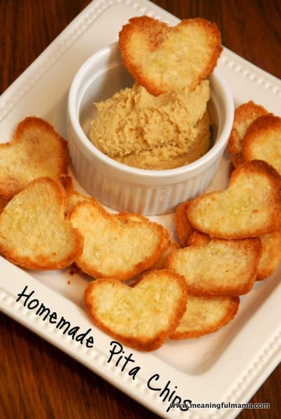 Healthy Homemade Snacks
 Homemade Pita Chips Recipe & a Healthy Valentine Snack