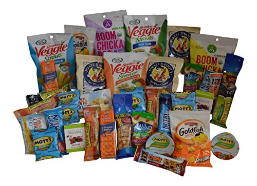 Healthy Individually Packaged Snacks
 Healthy Snack Box – 36 Individually Wrapped Snacks