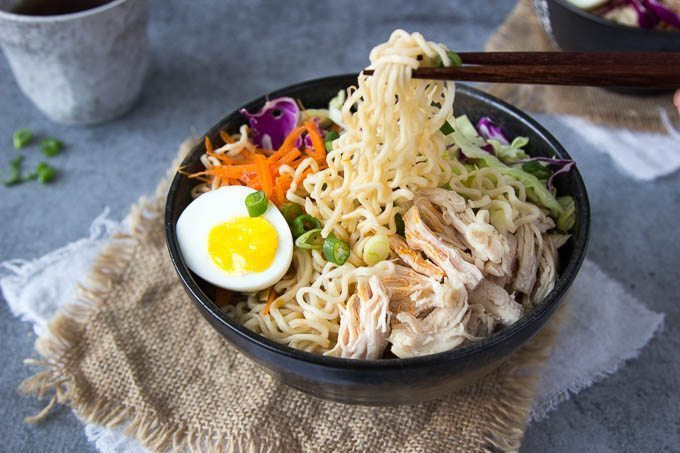Healthy Instant Ramen Noodles
 Healthy Chicken Ramen Bowl clean eating Simple Healthy