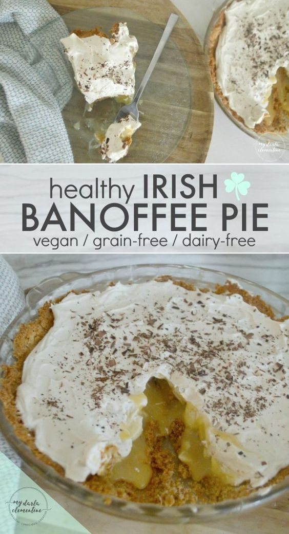 Healthy Irish Recipes
 Healthy Irish Banoffee Pie Vegan Grain free Dairy free