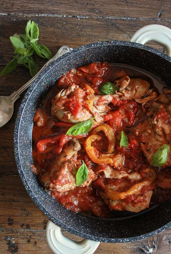 Healthy Italian Chicken Recipes
 Italian Chicken and Tomato Skillet with Roasted Peppers