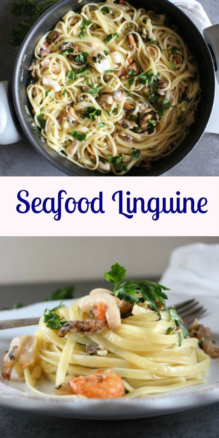 Healthy Italian Dinner Recipes
 Seafood Linguine an easy healthy Italian Pasta recipe a
