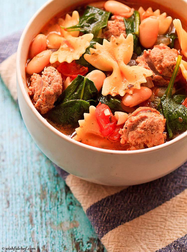 Healthy Italian Dinner Recipes
 Healthy Italian Winter Soup with Turkey Sausage Wishful Chef