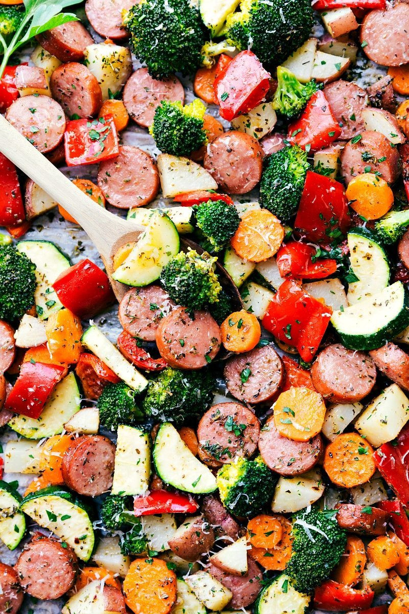 Healthy Italian Sausage Recipes
 e Pan Healthy Italian Sausage & Veggies