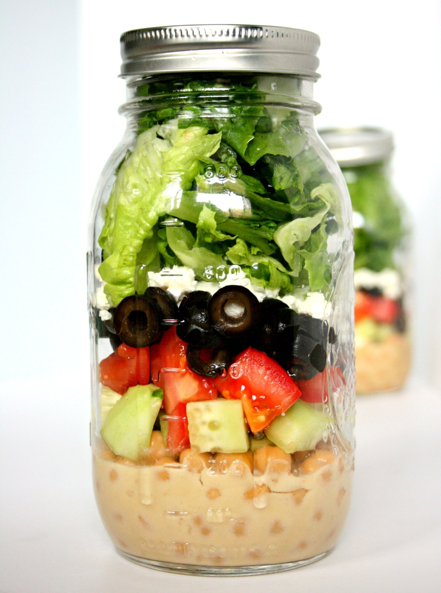 Healthy Jar Salads
 Mason Jar Greek Salad Holley Grainger MS RDN
