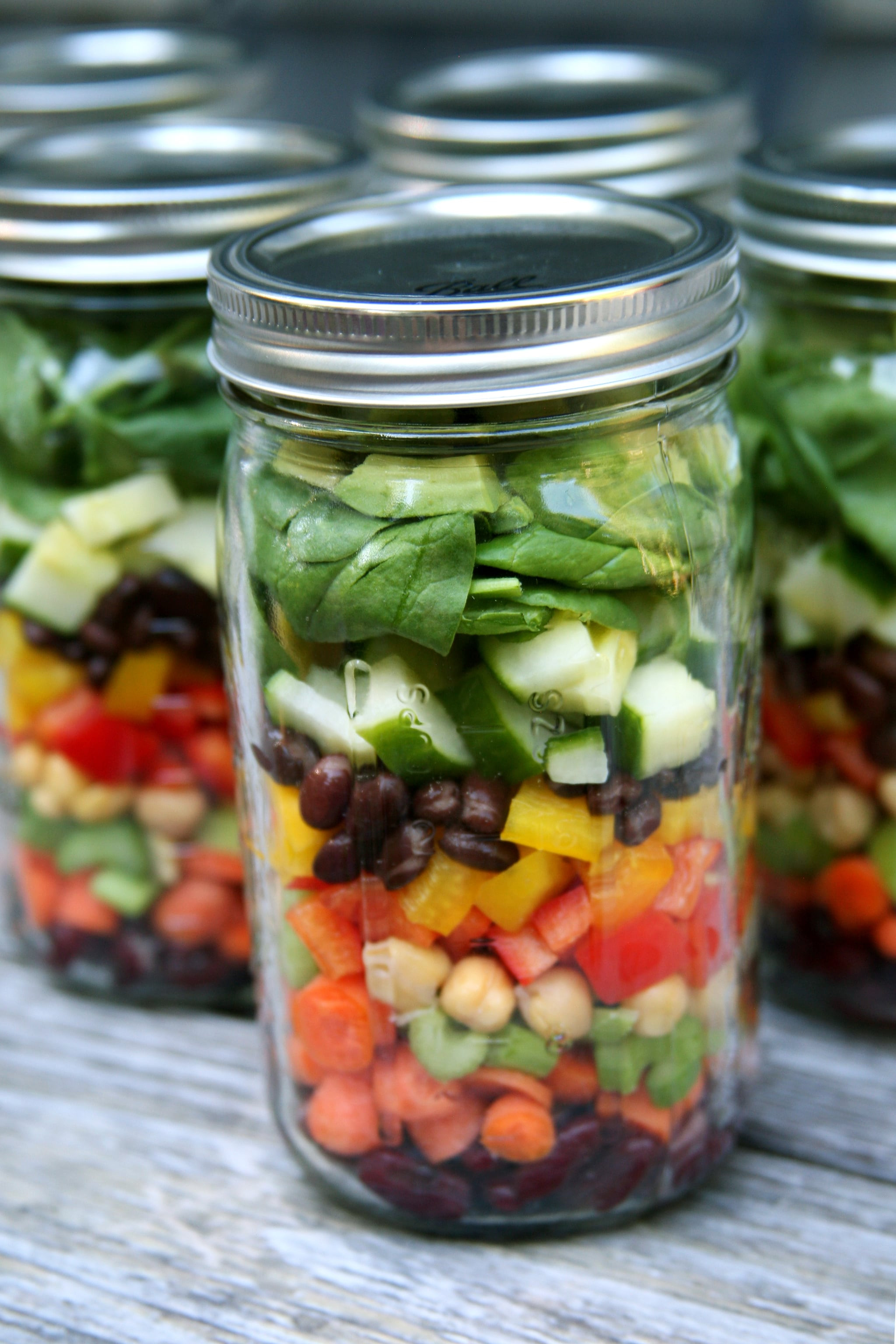 Healthy Jar Salads
 High Protein Mason Jar Salads