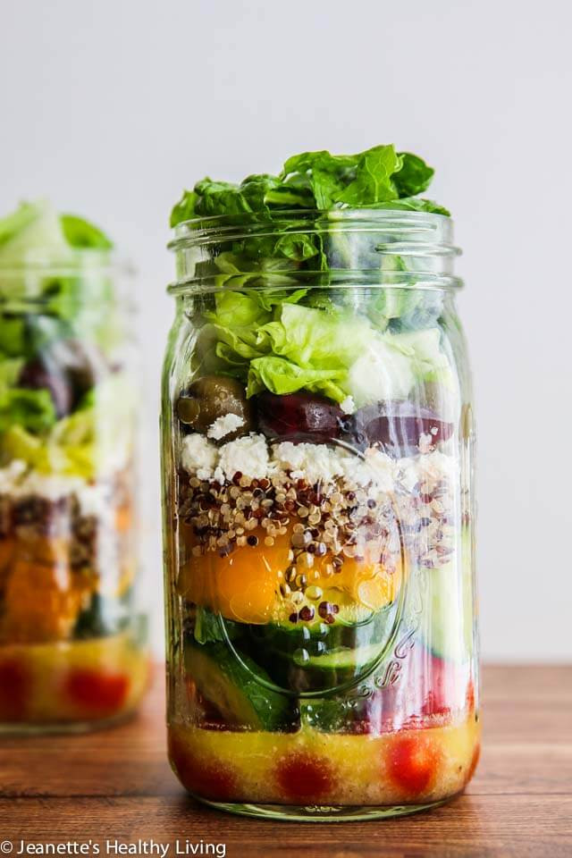 Healthy Jar Salads
 Mediterranean Salad In A Jar Recipe Jeanette s Healthy