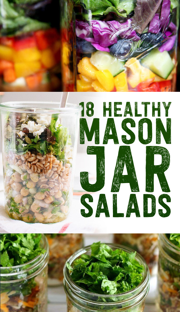 Healthy Jar Salads
 18 Healthy Mason Jar Salads You Can Make Ahead Time