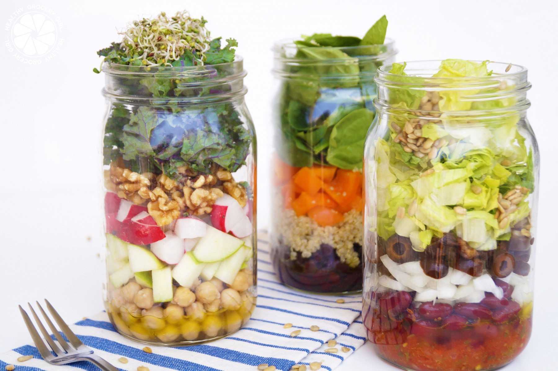 Healthy Jar Salads
 Healthy Grocery Girl