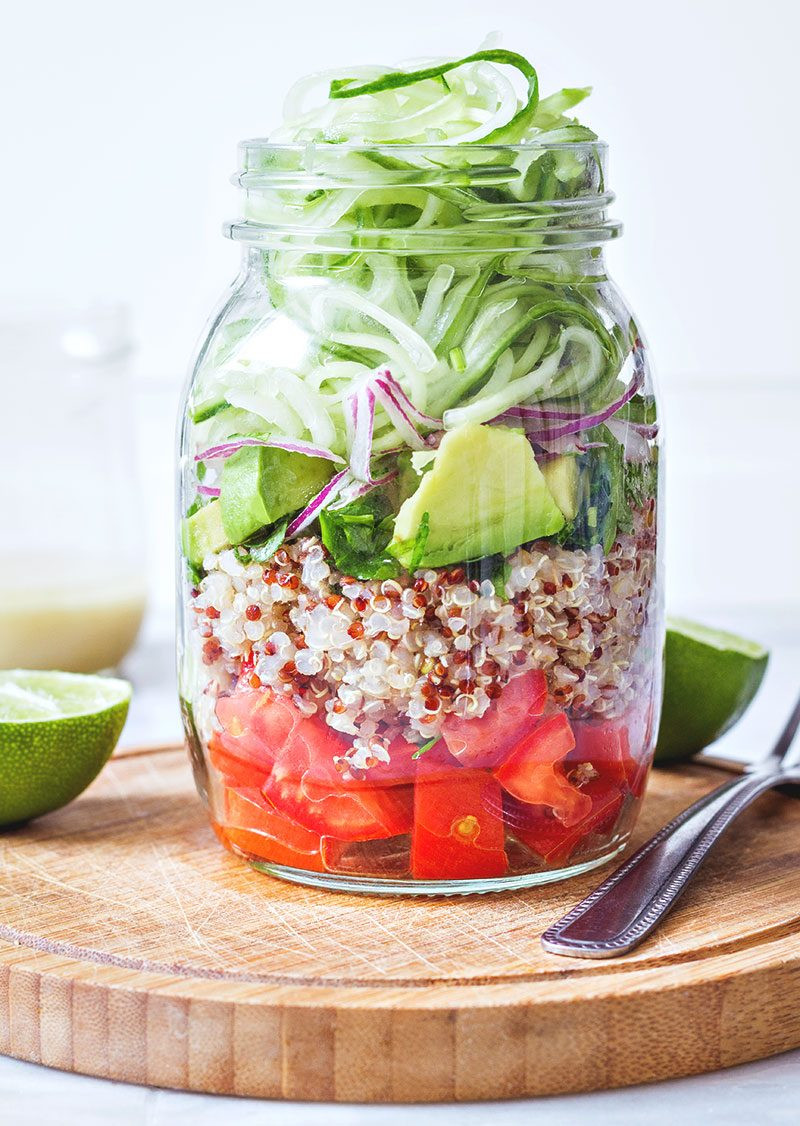 Healthy Jar Salads
 Quinoa Cucumber Mason Jar Salad Recipe — Eatwell101