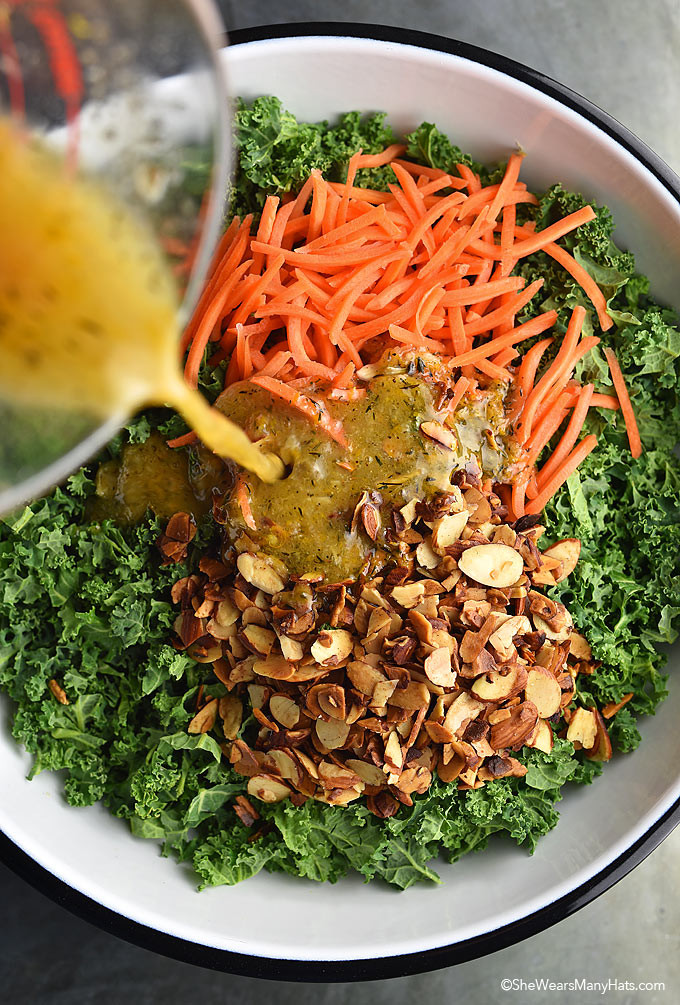 Healthy Kale Salad Recipes
 Garlicky Orange Kale Salad Recipe