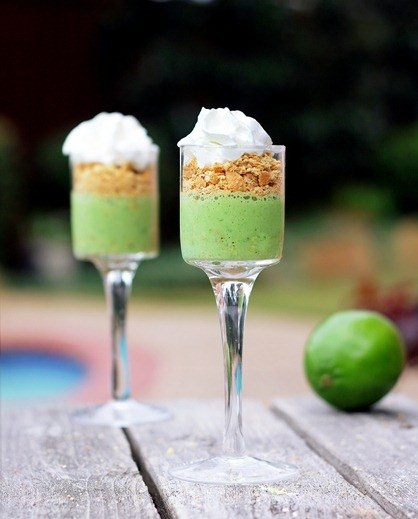 Healthy Key Lime Pie
 Afternoon Snack Healthy Key Lime Pie Parfaits