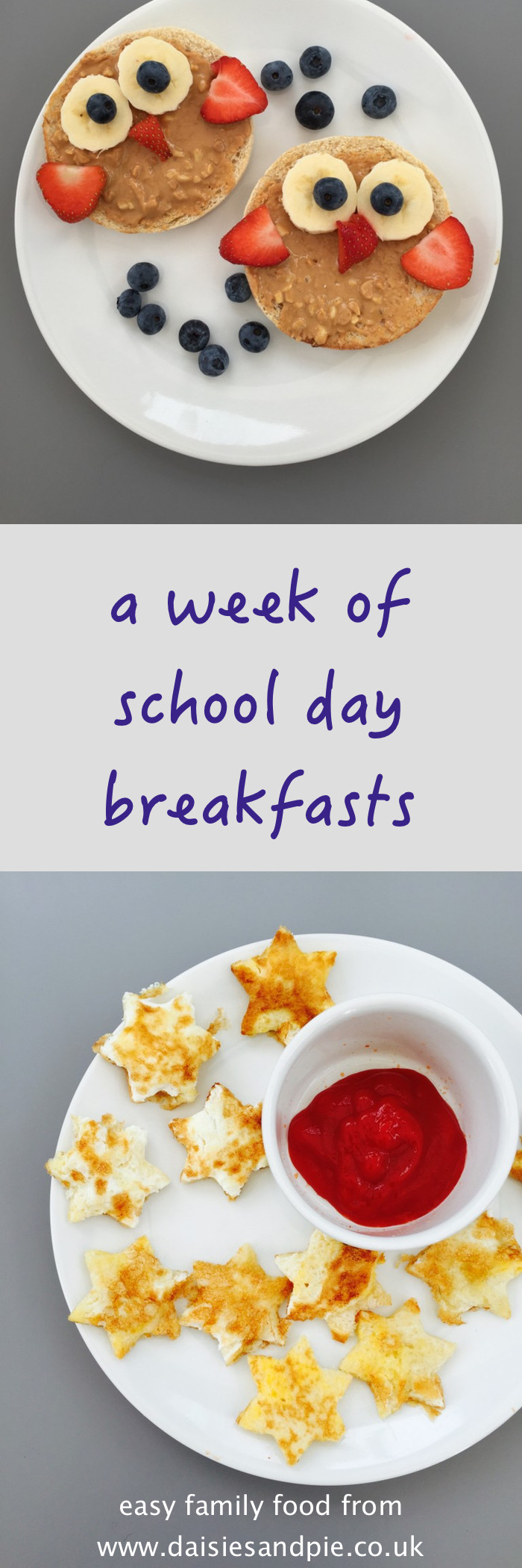 Healthy Kid Breakfast
 Easy school day breakfast ideas