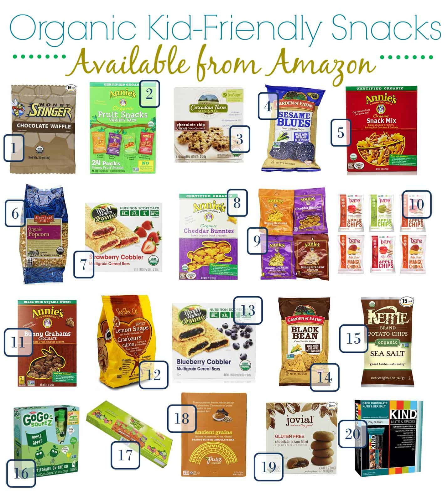 Healthy Kid Snacks To Buy
 20 Perfect Organic Kid Friendly Snacks for Back to School