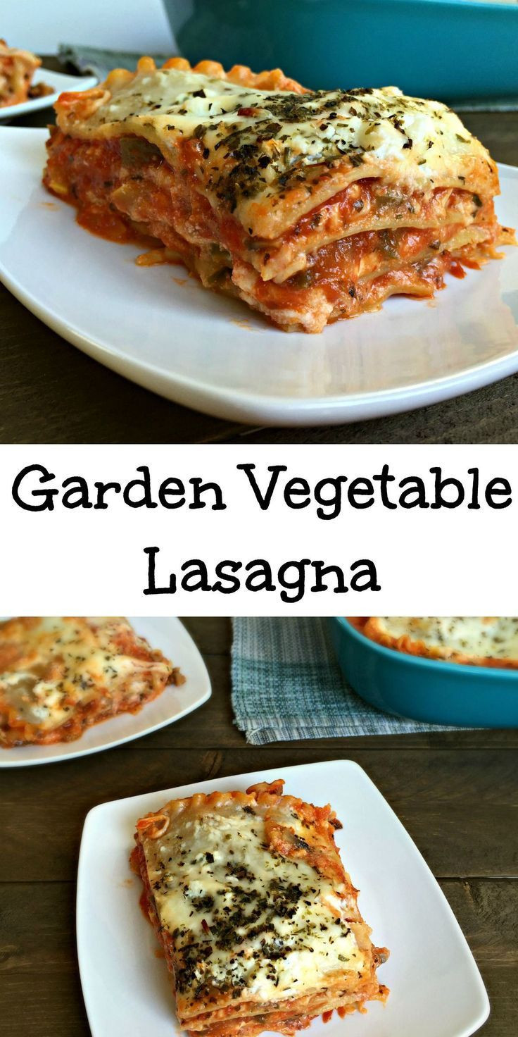 Healthy Lasagna Noodles
 Garden Ve able Lasagna