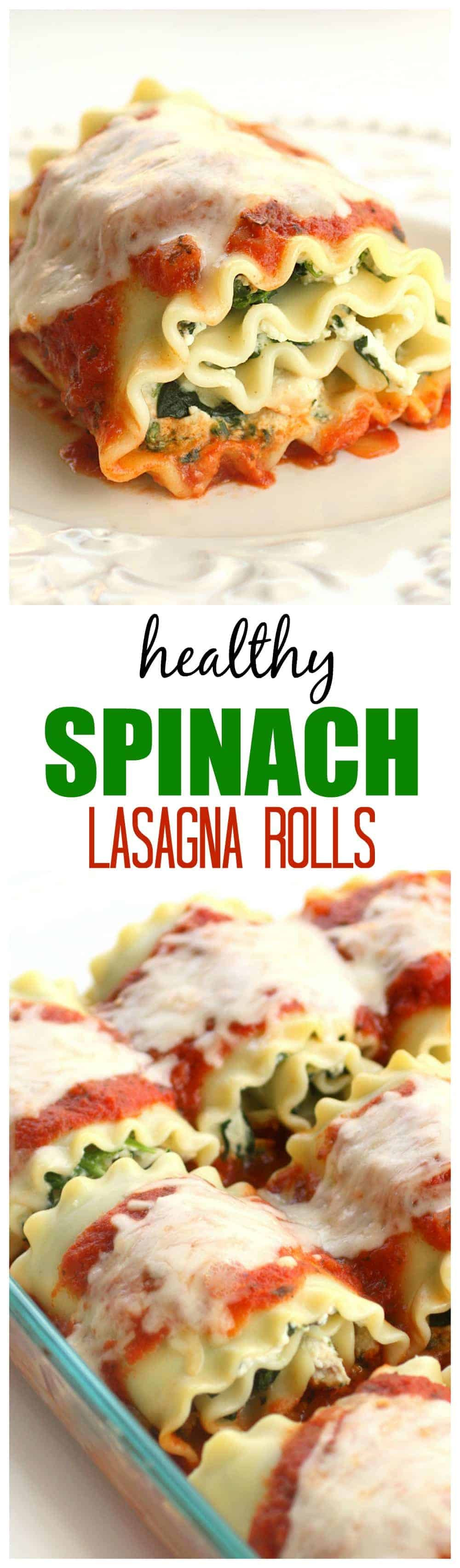 Healthy Lasagna Rolls
 Healthy Spinach Lasagna Rolls
