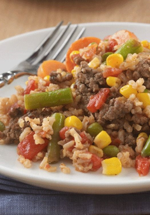 Healthy Lean Ground Beef Recipes
 Beefy Rice Skillet Recipe