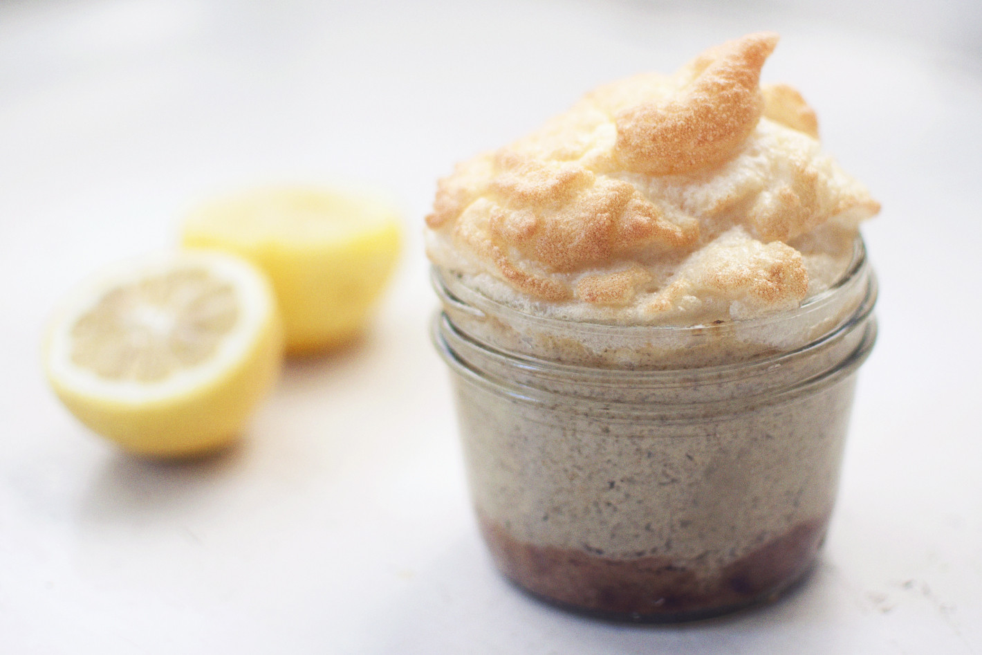 Healthy Lemon Meringue Pie
 Lemon Meringue Pie in a jar gluten free and dairy free