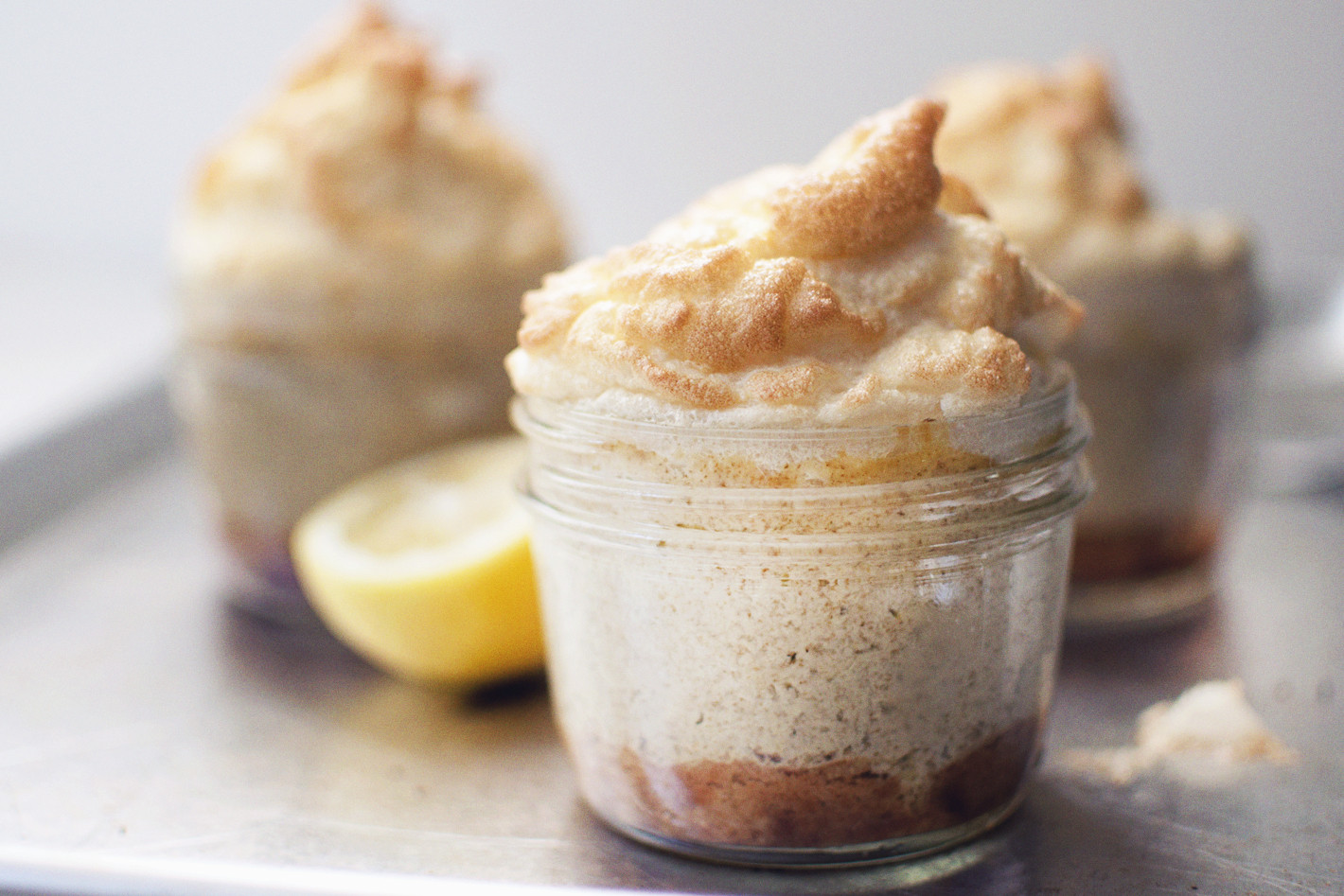 Healthy Lemon Meringue Pie
 Lemon Meringue Pie in a jar gluten free and dairy free