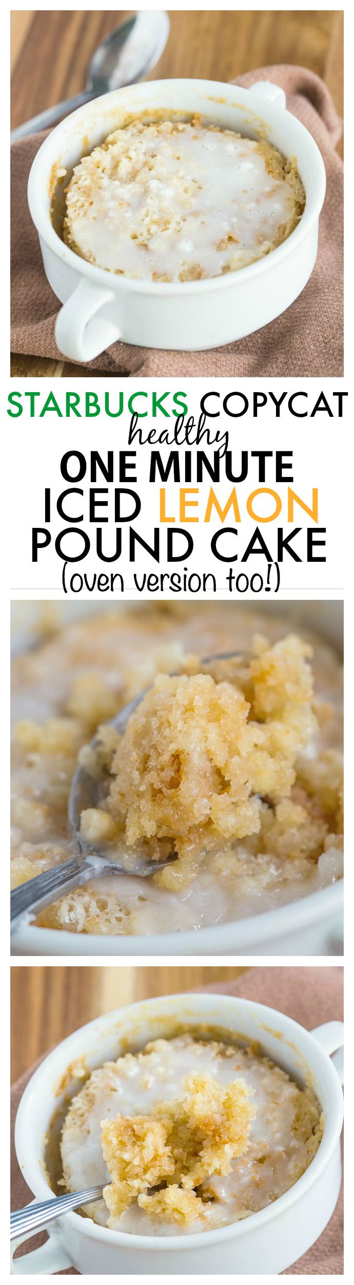 Healthy Lemon Pound Cake
 Healthy 1 Minute Iced Lemon Pound Cake Starbucks Copycat