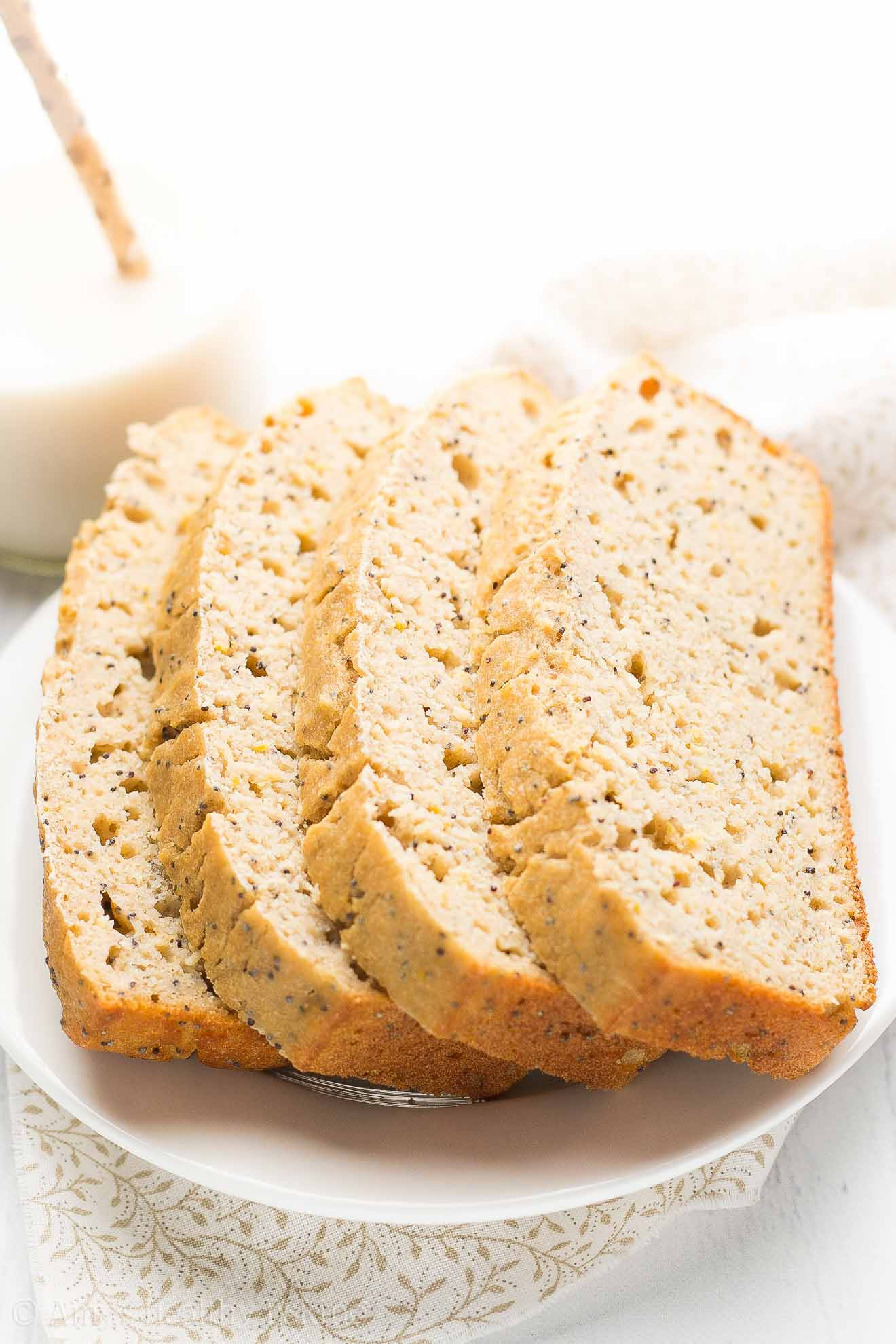 Healthy Lemon Pound Cake
 Healthy Greek Yogurt Lemon Poppy Seed Pound Cake