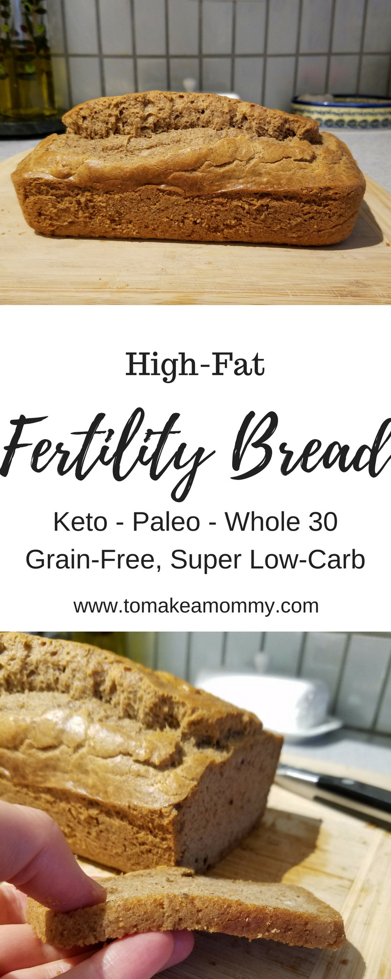 Healthy Life Low Carb Bread
 High Fat Fertility Bread Recipe Keto Paleo Whole 30