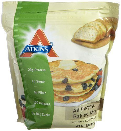 Healthy Life Low Carb Bread
 Atkins All Purpose Bake Mix 2 Pound Bag by Atkins