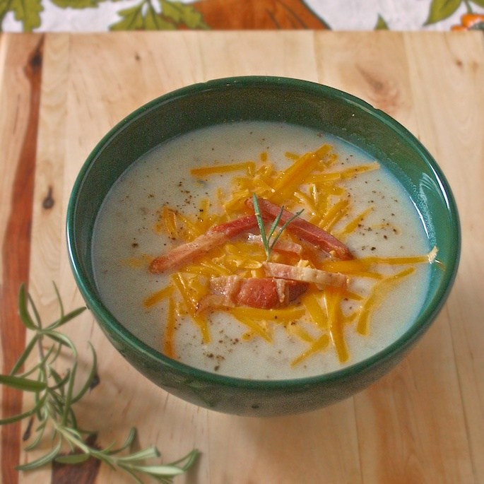 Healthy Loaded Baked Potato Soup
 Healthy Loaded Baked Potato Soup