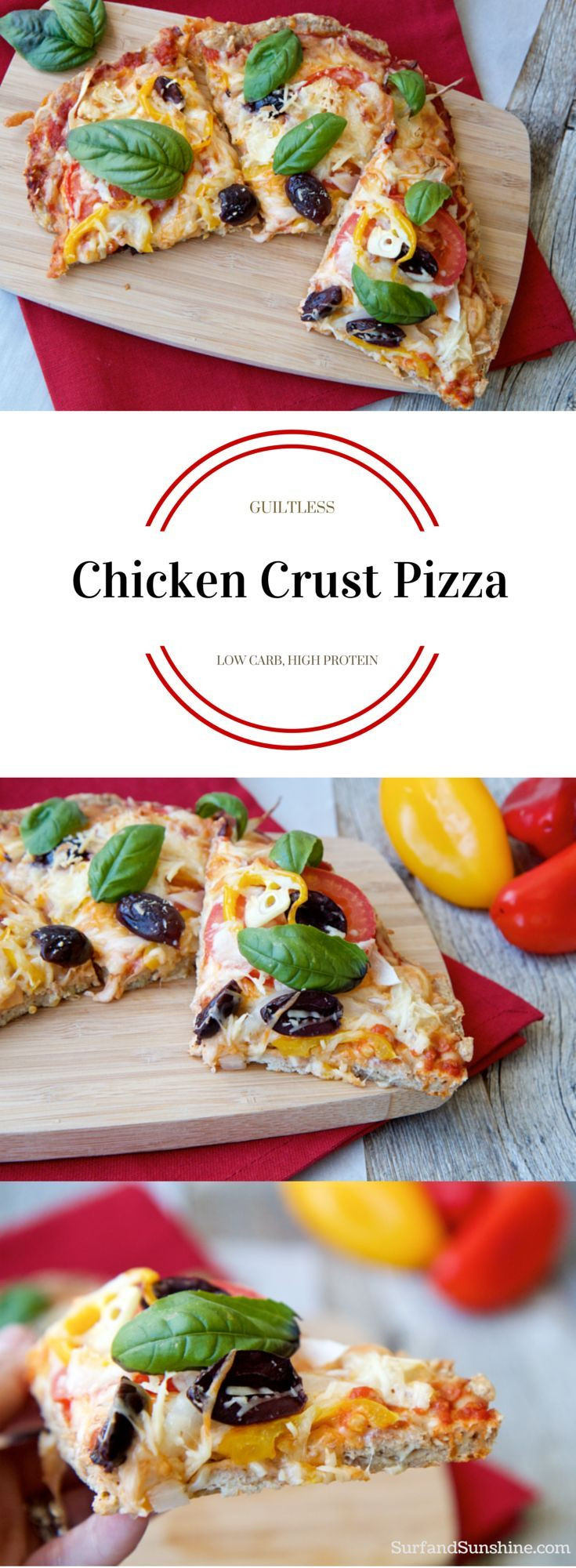 Healthy Low Carb High Protein Recipes
 Guilt Free Chicken Crust Pizza Receta