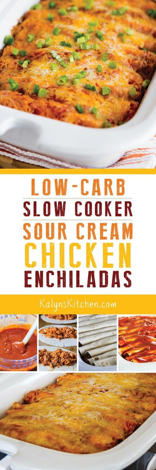 Healthy Low Carb Slow Cooker Recipes
 Low Carb Slow Cooker Sour Cream Chicken Enchiladas