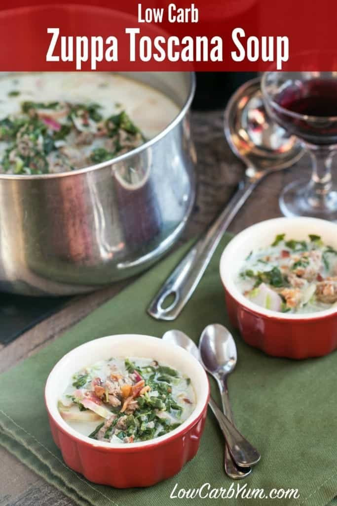 Healthy Low Carb Soups
 Low Carb Zuppa Toscana Soup