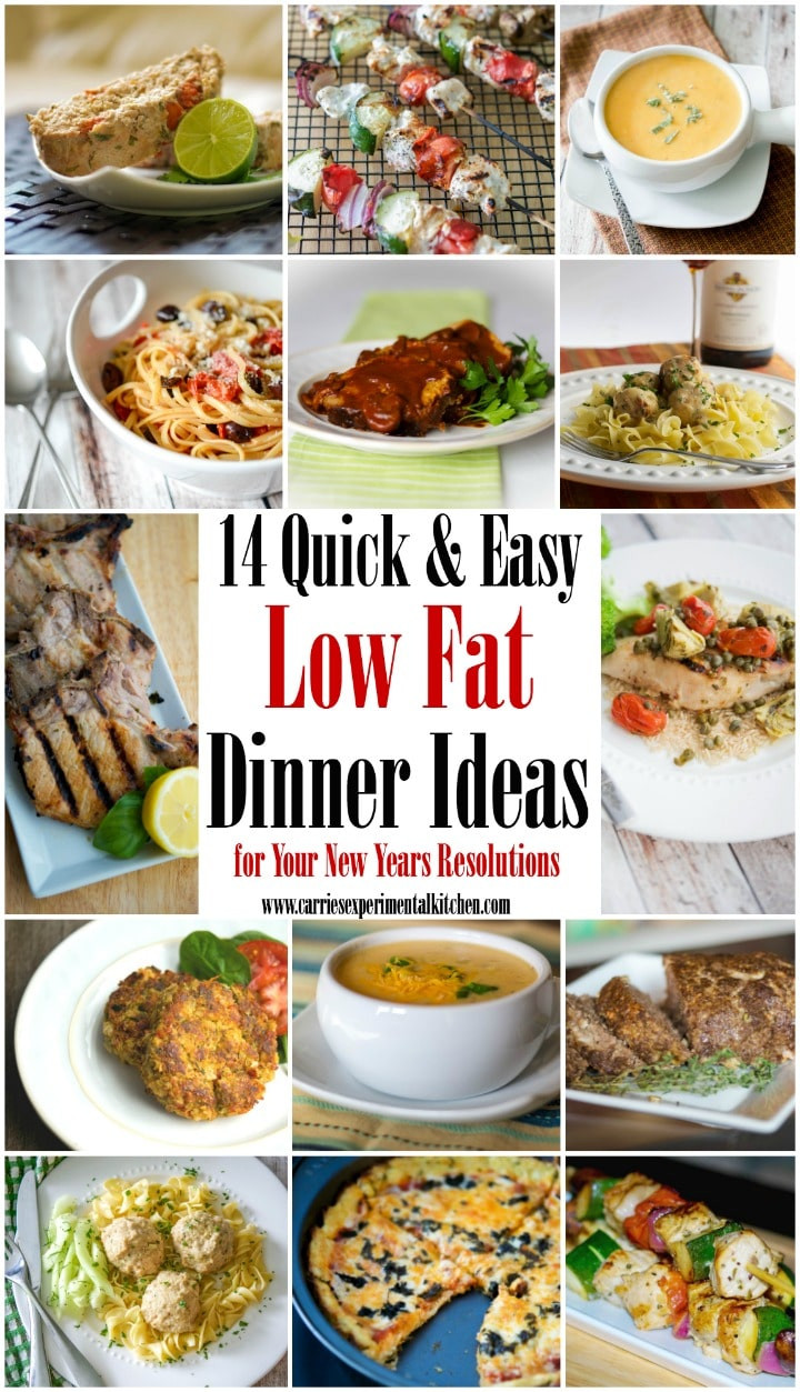 Healthy Low Fat Dinners
 14 Quick & Easy Low Fat Dinner Ideas for your New Years