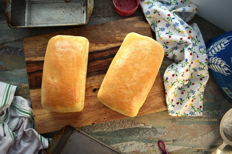 Healthy Low Sodium Homemade White Bread
 Favorite White Bread