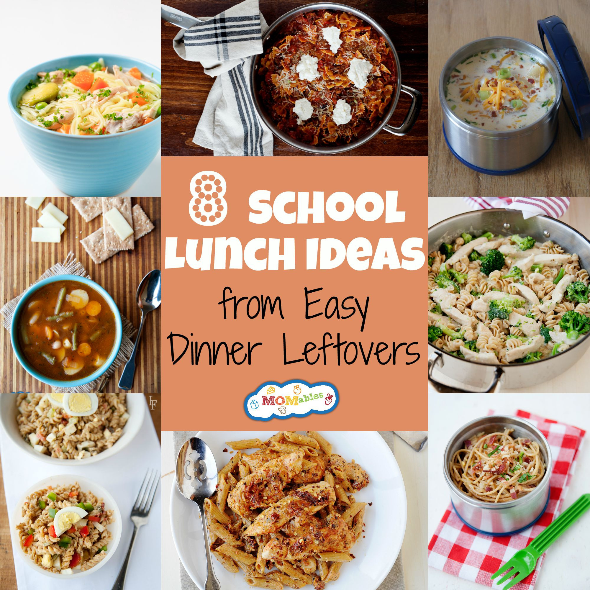 Healthy Lunch And Dinner Ideas
 8 School Lunch Ideas from Easy Dinner Leftovers MOMables