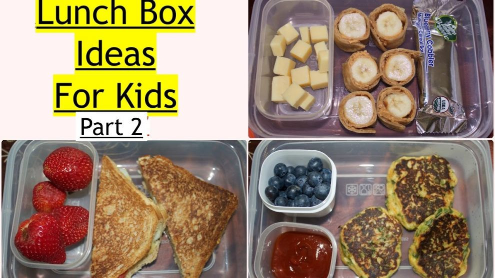 Healthy Lunch Recipes Indian
 Kids Lunch Box Ideas