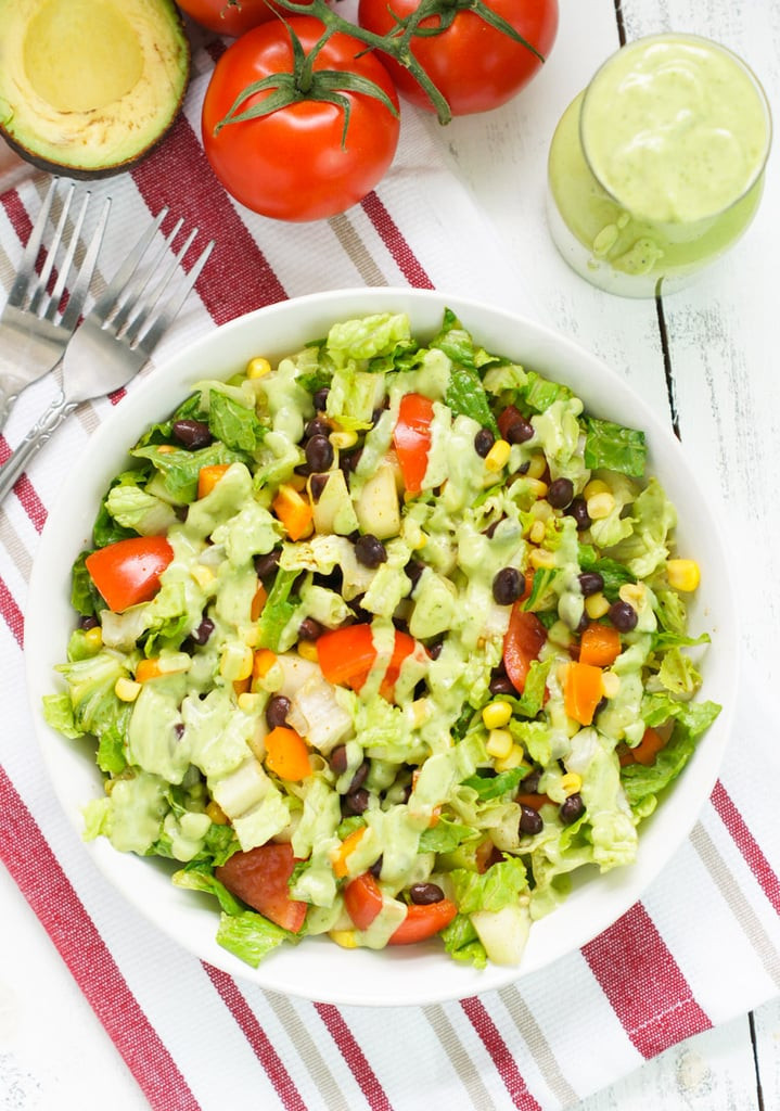 Healthy Lunch Salads
 Black Bean Salad With Avocado Dressing Recipe